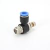Venta al por mayor de fábrica Asl4 6 8 10 12 16 Válvula de mariposa Cilindro regulador neumático Conector rápido para tubería de aire Recto