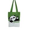Bolsa de Tricô Ins Desenho Panda Feminina Bolsa de Mão Fashionável para Carregar na Mão Grande Capacidade Bolsa de Ombro Bolsa Transversal Bolsa