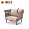 Mueble de exterior de ratán para ocio, sofá, cama de ratán para terraza de restaurante, mesa de café, cesta colgante simple y creativa, combinación de muebles pequeños para el hogar