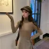 Suéter de cuello alto para mujer, capa base, ropa interior elegante, delgado, Otoño 2026, Calentador, Cálido, Camiseta de manga larga