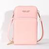 2020 nuevo bolso pequeño de hombro sencillo de moda de color sólido multifuncional de gran capacidad, bolso cruzado para teléfono con pantalla táctil para mujer