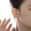 Arete de flash para joyería de un metro Diamante de cuatro garras para oreja hebilla femenina 2023 nuevos populares tachuelas para orejas piercing para dormir sin molestias aretes versátiles