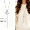 Cadena para Suéter de Collar Largo Geométrico, Accesorio de Lujo de Alta Gama, Versátil y de Moda, Colgante de Perla para Otoño e Invierno
