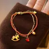 Pulsera de diamantes cuadrados, diseño elegante y moderno de la marca coreana Flu, pulsera delicada y con sentido de la moda, pulsera de celebridades de Internet, recién llegada para mujeres.