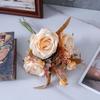 Buquê de mão de algodão nuvens rosas mão-amarrado flores artificiais design casamento decoração de parede pendurado cross-border CF02046