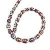 Venda Direta de Fábrica Atacado Ágata Dzi de Três Olhos Contas Dzi 8x 12mm Contas DIY Contas Budistas Acessório para Colar Pulseira Bodhi