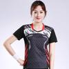 Nueva ropa de bádminton, traje de secado rápido para mujer, de manga corta, para voleibol, tenis de mesa, ropa deportiva de verano para hombre estampada.