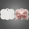 Tarjeta Blanca para Pasador de Pelo Nube 7.1X9 Cartón Blanco Tarjeta para Pasador de Pelo Estilo Coreano Papel de Envoltura de Cartón Blanco Blanco Simple