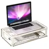 Suporte elevatório para computador, organizador de mesa, base refrigeradora para laptop, armazenamento para dormitório/escritório, bandeja para teclado