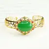 Pulsera de Ágata Roja Aiyu Pulsera de Ágata Verde Calcedonia Vintage para Mujer Venta al por Mayor de Fábrica Transmisión en Vivo Dropshipping S3100807