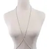 Corrente de corpo sexy corrente de sutiã de strass joia corporal de praia para mulheres e meninas