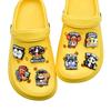 Serie de Frases de Animales Nuevos Transfronterizos Zueco Zapato Hebilla de Zapato Flor Pvc Goma Suave Desmontable DIY Hebilla Decorativa de Dibujos Animados