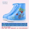Cubrezapatos de lluvia para niños, impermeables, antideslizantes, engrosados, resistentes al desgaste y a la lluvia, cubrezapatos altos para niños y niñas, botas de lluvia de silicona para días lluviosos