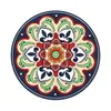 Novo porta-copos retrô grande estilo nacional de borracha macia isolado tapete de mesa grande estoque atacado