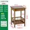 Suporte de Flores de Bambu Madeira Maciça Sala de Estar Interno Moderno Minimalista Suporte de Flores Rabanete Verde Varanda Suporte de Vasos de Flores Multicamadas Rack de Armazenamento para Bonsai