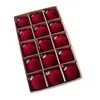 Árvore de Natal Transfronteiriça da Amazon 6/8cm Decorações de Veludo de Natal Conjunto de Enfeites Pendentes Caixa de Presente Atacado