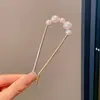 Pasador de Pelo en Forma de U con Perlas para Mujer, Pinza para Moño, Herramienta de Peinado, Pasador Fijo, Nuevo Estilo Chino, Accesorio de Cabello de Alta Gama