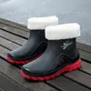 Moda Novos Sapatos de Chuva Femininos Impermeáveis Antiderrapantes Galochas de Cano Curto Estilo Japonês Versátil Simples Resistentes ao Desgaste Comércio Exterior Atacado