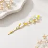 Grampo de Cabelo Pérola Flor de Fada Primavera e Verão Acessórios de Cabelo Clip para Franja Lateral Cabelo Quebrado Clipe Série Mori Acessórios de Cabeça Cyber Celeb