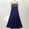 Vestido de Suspensório Estilo Étnico 2025 Novo Estilo Lijiang Sanya Tailândia Bali Algodão e Linho Vestido de Suspensório para Férias e Roupa de Praia