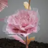 Flores Artificiais Grandes, Flores de Papel Feitas à Mão, Decoração de Casa, Arranjos Florais Decorativos, Adereços, Flores Artificiais em Gradiente, Flores Artificiais de Arte em Papel