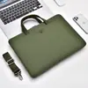 Nova Bolsa de Laptop da Moda Portátil Simples Pasta Bolsa de Conferência Leve Couro Bolsa de Computador para Negócios