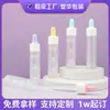 Botella gotero pequeña para mascotas de 30 ml, cabeza de plástico colorida, botella de esencia, gotero para botella de aceite esencial de 20 dientes, subbotella, personalización