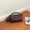Bolsa de mão com padrão trançado exclusivo para mulheres, novo modelo de verão 2026, bolsa de ombro de luxo leve de alta qualidade, bolsa transversal para o dia a dia