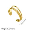 Pulsera de Acero de Titanio Dorado Estilo Ins Europeo y Americano, Pulsera de Acero Inoxidable Exagerada de Nicho de Alta Gama con Personalidad, Venta al por Mayor desde el Fabricante