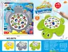 Tablero de pesca magnético giratorio eléctrico para niños de comercio exterior, juguete de pesca musical multifuncional para educación temprana para niños y niñas, venta al por mayor