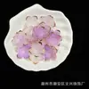 24mm gelatina flor de cuenco de cinco pétalos bronceado dos colores hecho a mano diy accesorios para joyería en línea rojo transmisión en vivo suministro en stock
