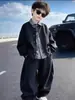 Conjunto de Ropa de Otoño para Niños 2026 Nuevo Estilo Coreano Chaqueta Elegante para Niño Camisa Conjunto de Tres Piezas Estilo Fresco para Niños Primavera y Otoño