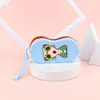 Bolsa de Silicone para Óculos Desenho Animado para Mulheres, Bolsa de Mão Portátil, Estojo Protetor para Óculos de Sol, Porta-Moedas, Atacado