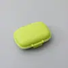 Pastillero portátil sellado de 8 compartimentos a prueba de humedad doble capa sellado sub-empaque caja de medicamentos Estuche de pastillas de viaje