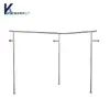 Tienda de Ropa Estilo Nuevo Exhibidor de Acero Inoxidable Plateado Colgador de Ropa Montado en Pared Lateral para Exhibición en Tiendas de Ropa para Hombre y Mujer