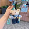 Bolsa de Ombro para Garrafa de Água Personalizada, Suéter, Chaveiro de Carro de Ursinho de Pelúcia, Pingente de Bolsa de Boneca Fofo e Moderno
