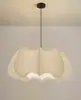 Lustre de seda com estética estilo song para sala de estar, sala de jantar, quarto principal, lustre de quarto de homestay vintage inspirado em Zen de designer