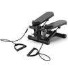 Mini Stepper de Fitness Pequeño para el Hogar Pantalla de Visualización Máquina de Pies con Cuerda de Tracción Equipo Doméstico de Escalada para Fitness Quema de Grasa
