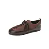 2026 Rodada de Comércio Exterior Bico Redondo Retrô Patchwork Cadarço Sapatos de Treino Alemães para Mulheres, Novos Tênis Casuais Versáteis Leves de Solado Plano