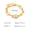 Pulseira Vintage Europeia e Americana de Aço Inoxidável Transfronteiriça, Pulseira Versátil de Luxo Leve, Pulseira Empilhável a Vácuo Eletrodepositada Antidesbotamento