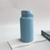 Tetera Espacial Transfronteriza Tetera Deportiva Taza de Vacío de Acero Inoxidable 304 Tetera de Viaje de Boca Grande Estilo Americano para Montañismo al Aire Libre