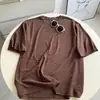 Camiseta Macia Listrada Fina Estilo Preguiçoso Amiga da Pele Manga Curta Nova Moda Versátil Gola Redonda Top Oversized