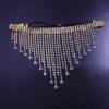 Novidade borla Faixa de cabelo moda corda elástica cocar de diamante completo Europa e Estados Unidos joias quentes Corrente de cabelo
