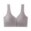 Ropa interior hermosa para mujeres de mediana edad con espalda abierta, anillos sin hebillas, sujetador tipo chaleco, sujetador de lactancia para madres de mediana edad y mayores
