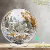 Impresión Plana Transfronteriza 2D Plano Rotación 360 Lobo de Invierno y Escena de Nieve