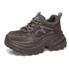 Zapatos tipo dad para mujer 2026 nuevo modelo de otoño, malla transpirable suela gruesa altura 8cm que aumenta, zapatos casuales versátiles, zapatillas deportivas