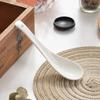 Vajilla de porcelana de hueso Tangshan blanco puro cuchara de sopa pequeña cuchara pequeña Mago cuchara de mango largo para café cuchara cuchara cuchara de sopa grande cuchara de cerámica