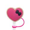 Nuevo Estilo Tapa de Pajita Manga de Succión Tapón Antipolvo de Silicona Pajita de Fiesta Hebilla Decorativa Clip Marca de Letra Personalizada Productos Transfronterizos