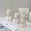 Molde de silicona para vela de aromaterapia femenina con velo de belleza Jiahui, estatua de diosa DIY, molde para adornos de yeso con piedra expandida para aromaterapia