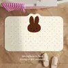 Alfombrilla de suelo del ratón Mickey de dibujos animados más vendida, alfombrilla absorbente de secado rápido de tierra de diatomeas para baño, felpudo para entrada de baño